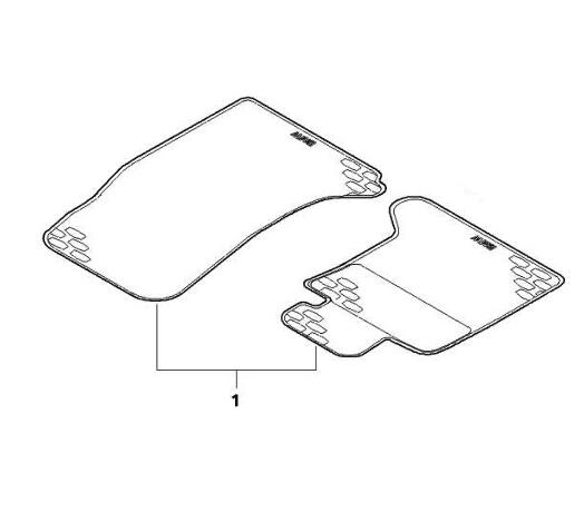 BMW Floor Mat Set - Front 51470429226